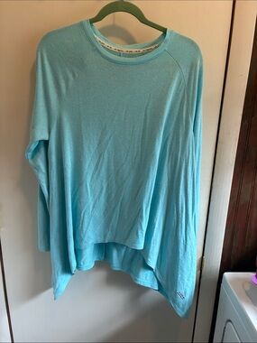 Peace Love World Light Blue Long Sleeve Jersey Top